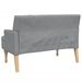 Banc avec coussins gris clair 113x64,5x75,5 cm tissu - Photo n°5