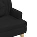 Banc avec coussins noir 113x64,5x75,5 cm tissu - Photo n°6