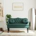 Banc avec coussins vert foncé 120,5x65x75 cm velours - Photo n°1