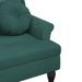 Banc avec coussins vert foncé 120,5x65x75 cm velours - Photo n°6