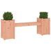 Banc avec jardinières 180x36x63 cm bois massif de douglas - Photo n°3