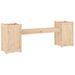 Banc avec jardinières 180x36x63 cm bois massif de pin - Photo n°6