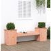 Banc avec jardinières 184,5x39,5x56,5cm bois massif de douglas - Photo n°2