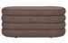Banc avec rangement tissu brun DARTFORD - Photo n°1