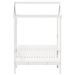 Banc avec toit blanc 117,5x70x176,5 cm bois de pin massif - Photo n°4