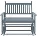 Banc balancelle gris 118x70x104,5 cm bois massif de peuplier - Photo n°4