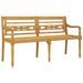 Banc Batavia avec coussin bleu 150 cm Bois de teck massif - Photo n°4