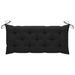 Banc Batavia avec coussin noir 120 cm Bois de teck massif 2 - Photo n°8