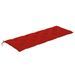 Banc Batavia avec coussin rouge 150 cm Bois de teck massif - Photo n°5