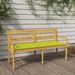 Banc Batavia avec coussin vert brillant 150 cm Bois teck massif - Photo n°2