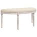 Banc beige 110,5x45x49 cm lin - Photo n°1