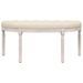 Banc beige 110,5x45x49 cm lin - Photo n°3