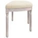 Banc beige 110,5x45x49 cm lin - Photo n°4