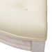 Banc beige 110,5x45x49 cm lin - Photo n°6