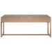 Banc Beige 110x36x45 cm Velours - Photo n°3