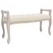 Banc beige 110x45x60 cm lin - Photo n°1