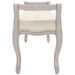 Banc beige 110x45x60 cm lin - Photo n°4