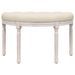 Banc beige 81,5x41x49 cm lin - Photo n°3