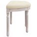 Banc beige 81,5x41x49 cm lin - Photo n°4