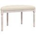 Banc beige 81,5x41x49 cm lin - Photo n°5