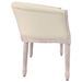 Banc beige 98x56x69 cm lin - Photo n°4