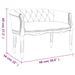 Banc beige 98x56x69 cm lin - Photo n°8