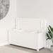 Banc Blanc 110x41x76,5 cm Bois de pin massif - Photo n°3