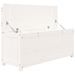 Banc Blanc 110x41x76,5 cm Bois de pin massif - Photo n°7