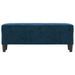 Banc Bleu 100x35x41 cm Velours - Photo n°3