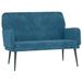 Banc Bleu 108x79x79 cm Velours - Photo n°1