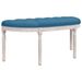 Banc Bleu 110,5x45x49 cm Velours - Photo n°1