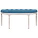 Banc Bleu 110,5x45x49 cm Velours - Photo n°3