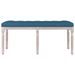 Banc Bleu 110x40x49 cm Velours - Photo n°3