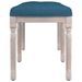 Banc Bleu 110x40x49 cm Velours - Photo n°4