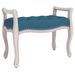 Banc Bleu 80x45x60 cm Velours - Photo n°1