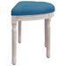 Banc Bleu 81,5x41x49 cm Velours - Photo n°4