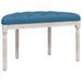 Banc Bleu 81,5x41x49 cm Velours - Photo n°5