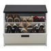 Banc coffre à chaussures LUKO 54 cm – Meuble d’entrée avec abattant 9 paires et assise - Photo n°1