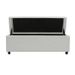 Banc coffre - Bout de lit Simili blanc Classique - L 140 cm - Photo n°2