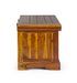 Banc coffre en bois d'acacia massif finition rustique marron Kastela 100 cm - Photo n°7