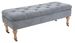 Banc coffre en bois de pin gris avec roues Arlo L 110 cm - Photo n°1