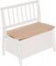 Banc coffre hêtre blanc et naturel Bambino - Photo n°1