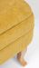 Banc coffre tissu doux jaune moutarde et pieds en bois de sapin Kania 102 cm - Photo n°6