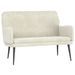 Banc Crème 108x79x79 cm Velours - Photo n°1