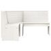 Banc d'angle de jardin 151 cm Bois de pin solide Blanc - Photo n°2