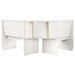 Banc d'angle de jardin 151 cm Bois de pin solide Blanc - Photo n°3