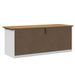 Banc de couloir BODO blanc et marron 114x40x45 cm - Photo n°7