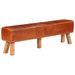 Banc de gymnastique marron 160 cm cuir véritable - Photo n°8