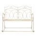 Banc de jardin 104 cm Fer Blanc antique - Photo n°2