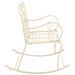 Banc de jardin 104 cm Fer Blanc antique - Photo n°3